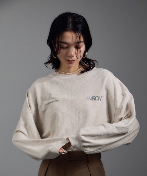 新品 AMERICANA/アメリカーナ LONGSLEEVETシャツ AMERICANA tシャツ 「Americana（アメリカーナ