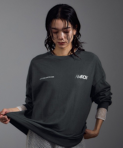 AMERICANA/アメリカーナ】LONGSLEEVE Tシャツ AMERICANA tシャツ 「Americana（アメリカーナ