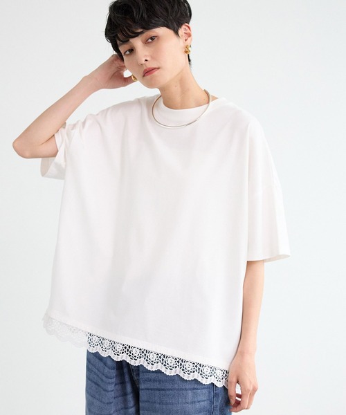 tシャツ BARNYARDSTORM / レースヘムプルオーバー レディース