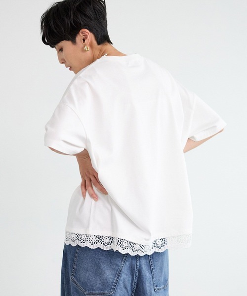tシャツ BARNYARDSTORM / レースヘムプルオーバー レディース BARNYARDSTORM tシャツ / レースヘムプルオーバー レディース