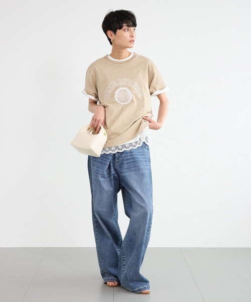 tシャツ BARNYARDSTORM / レースヘムプルオーバー レディース BARNYARDSTORM tシャツ / レースヘムプルオーバー レディース