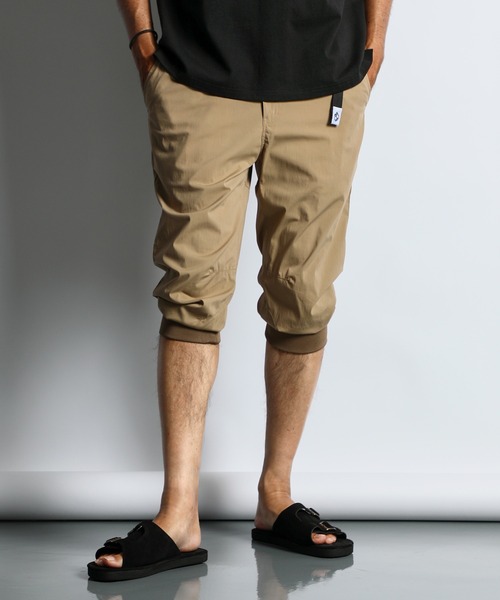パンツ HALF LEG JOGGER PANTS：ストレッチナイロン クロップド丈 ジョガーパンツ メンズの画像