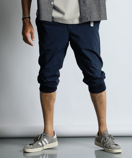 パンツ HALF LEG JOGGER PANTS：ストレッチナイロン クロップド丈 ジョガーパンツ メンズの画像