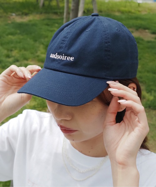 キャップ 帽子 「＆soiree」刺繍ロゴキャップ レディース メンズ | ＆soiree