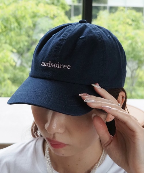 キャップ 帽子 「＆soiree」刺繍ロゴキャップ レディース メンズ | ＆soiree | 13