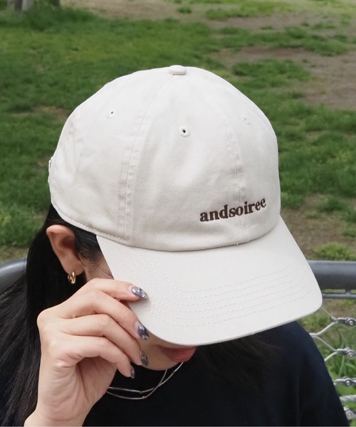 キャップ 帽子 「＆soiree」刺繍ロゴキャップ レディース メンズ | ＆soiree | 15