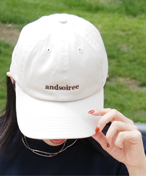 キャップ 帽子 「＆soiree」刺繍ロゴキャップ レディース メンズ | ＆soiree | 16