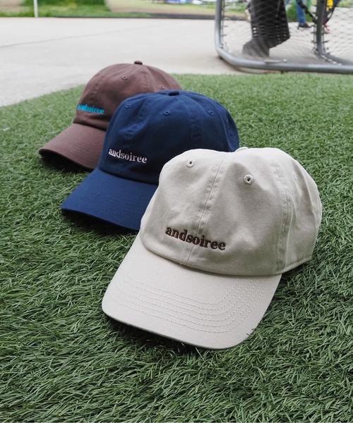 キャップ 帽子 「＆soiree」刺繍ロゴキャップ レディース メンズ | ＆soiree | 20