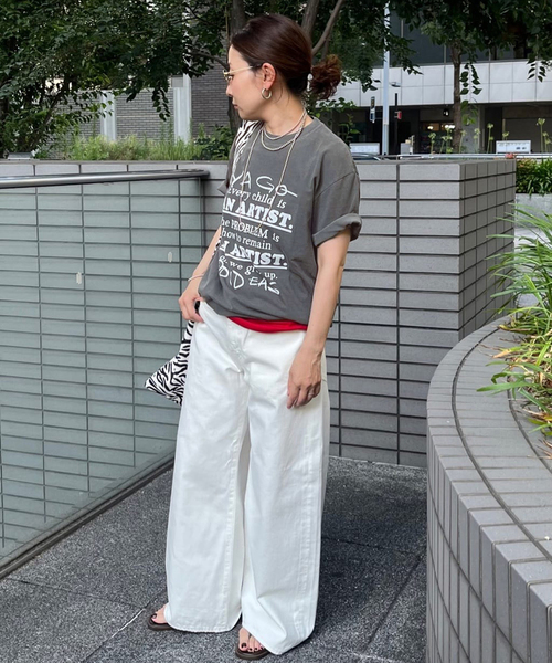 FRAMeWORK tシャツ YA GOOD IDEAS × KIBITZ HANDWKS MESSAGE