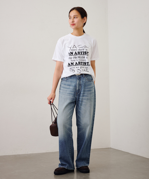FRAMeWORK tシャツ YA GOOD IDEAS × KIBITZ HANDWKS MESSAGE