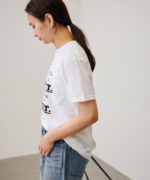 tシャツ YA GOOD IDEAS × KIBITZ HANDWKS MESSAGE TSHIRT レディース FRAMeWORK tシャツ YA GOOD IDEAS × KIBITZ HANDWKS MESSAGE