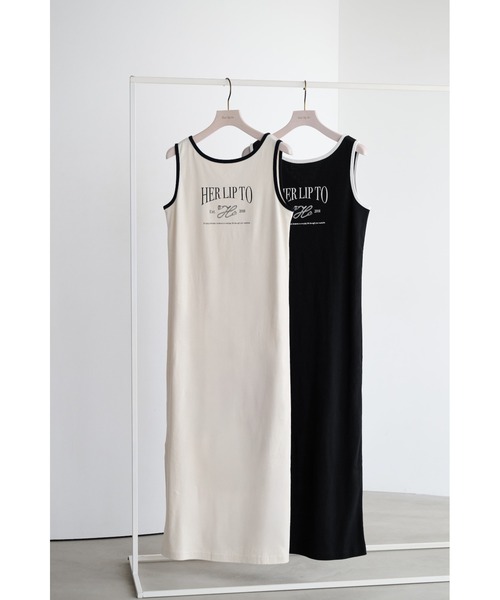 Her lip to ワンピース Logo Long Dress : ZOZOTOWN Yahoo!店