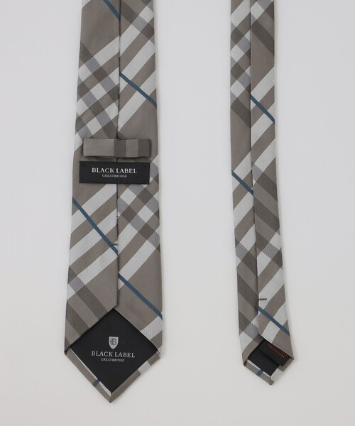 BLACK LABEL CRESTBRIDGE ネクタイ チェック柄 サテンコンビチェックタイ（ネクタイ/チーフ）｜BLACK LABEL