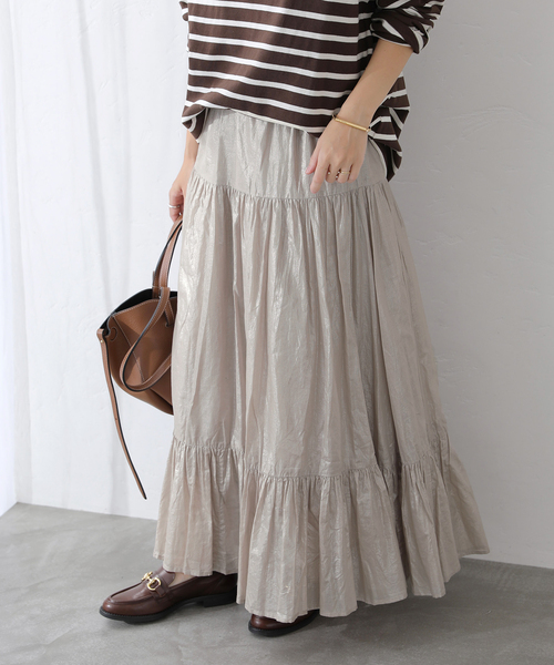 La TOTALITE（ラ トータリテ） スカート 「洗える」ローン箔加工