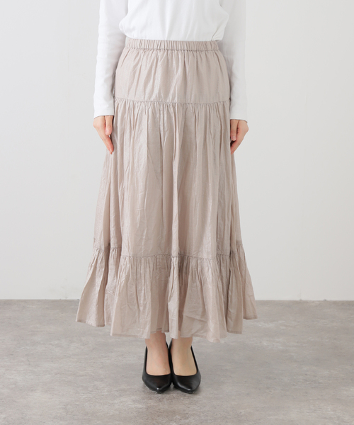 La TOTALITE（ラ トータリテ） スカート 「洗える」ローン箔加工