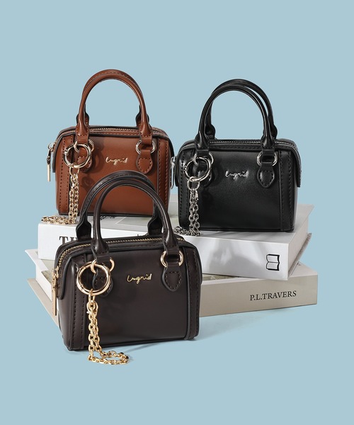 Ungrid（アングリッド） ボストンバッグ マイクロミニ チャーム