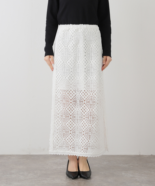 SLOBE IENA コットンレーススカート SLOBE IENA スカート コットンレーススカート : ZOZOTOWN Yahoo