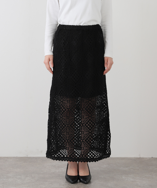 SLOBE IENA スカート コットンレーススカート : ZOZOTOWN Yahoo