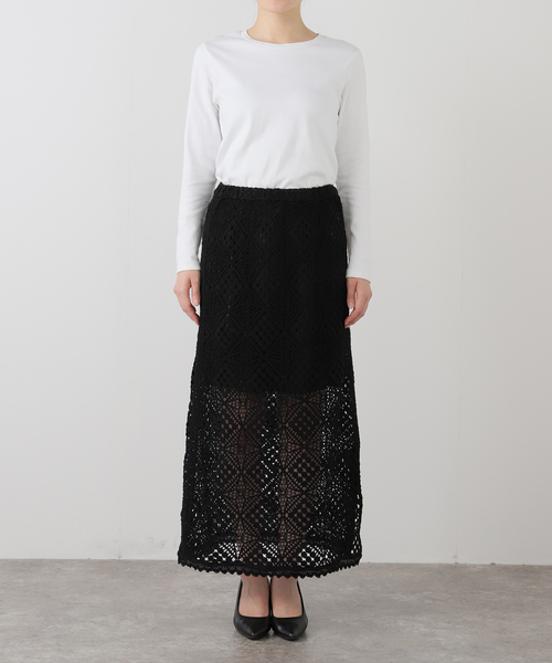 SLOBE IENA スカート コットンレーススカート : ZOZOTOWN Yahoo