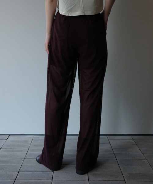 CLANE（クラネ） ワイドパンツ パンツ CLANE SHEER TUCK PANTS