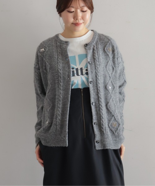 NOMBRE IMPAIR（ノンブルアンペール） カーディガン モヘヤミックス