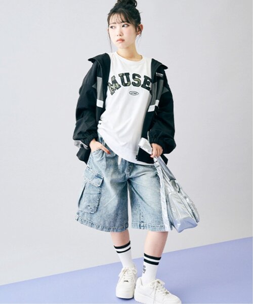 LOVETOXIC ハーフパンツ パンツ 「LTXC」ハーフデニムカーゴパンツ