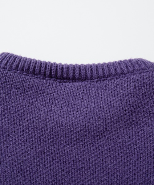 セーター ニット HOOK -original- キャンプおじさん配色ニット メンズ