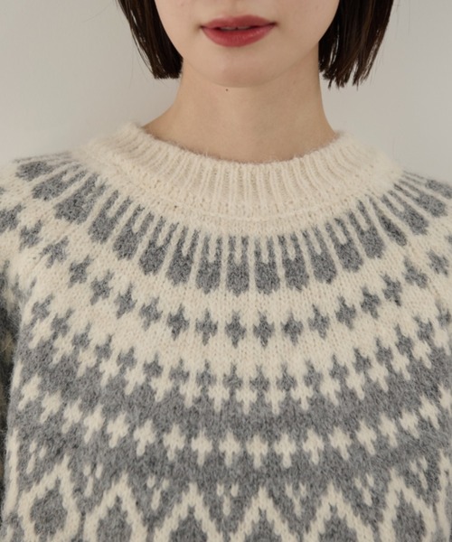 Shelly island（シェリーアイランド） ニット セーター ノルディック