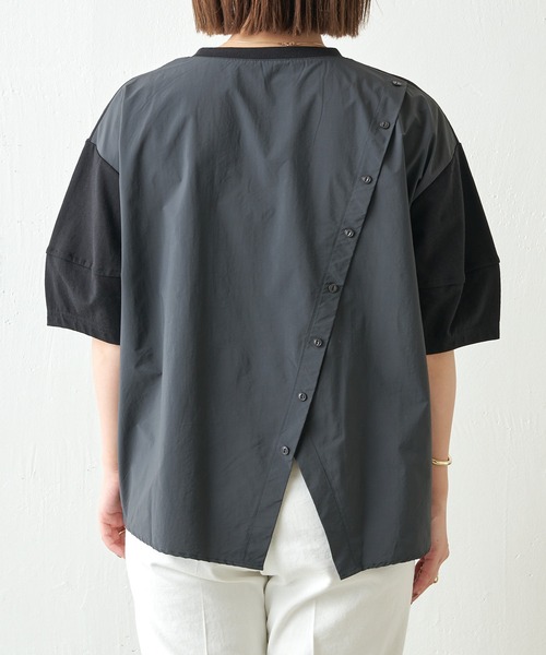 「COLLAGE GALLARDAGALANTE」 半袖カットソー FREE ブラック レディースの画像4