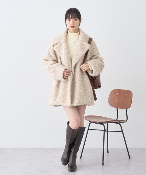 トゥモローランドコレクション　2025AW ファー　コート　ジャケット/36 earth music&ecology（アース ミュージック＆エコロジー） ジャケット