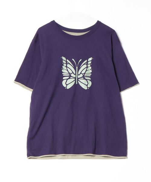 Needles（ニードルス） 半袖Tシャツ L パープル メンズ : ZOZOTOWN