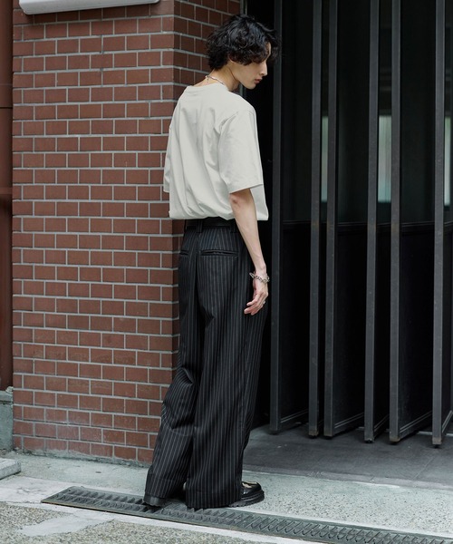 「Bleme」 半袖Tシャツ M チャコール メンズ_画像2