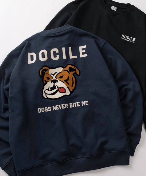 トレーナー スウェット 「84」アニマル フロッキープリント 裏毛