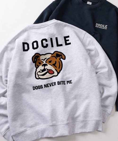 トレーナー スウェット 「84」アニマル フロッキープリント 裏毛