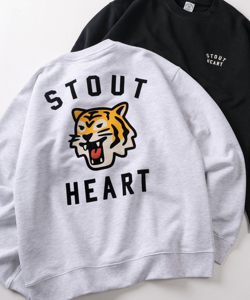 トレーナー スウェット 「84」アニマル フロッキープリント 裏毛