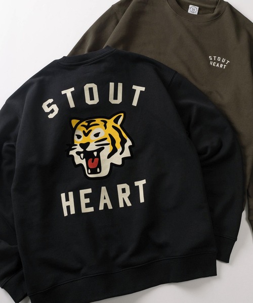 トレーナー スウェット 「84」アニマル フロッキープリント 裏毛