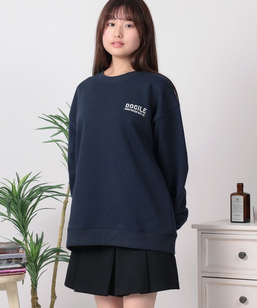 トレーナー スウェット 「84」アニマル フロッキープリント 裏毛