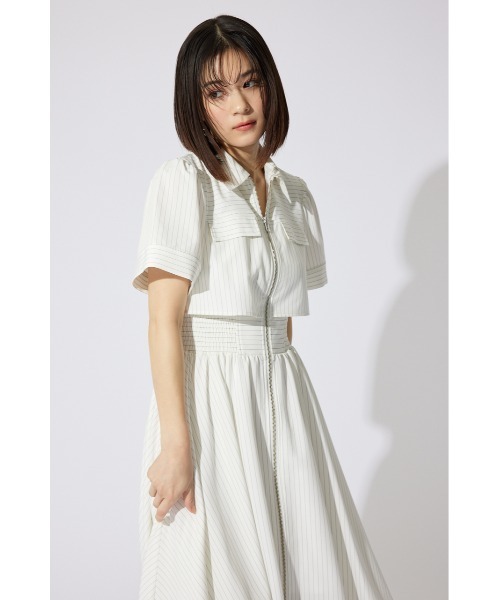 「rienda」 半袖ワンピース MEDIUM ブラック レディース_画像5