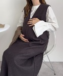 マタニティ 「 mamaレタス 」 深Vネック...の詳細画像5