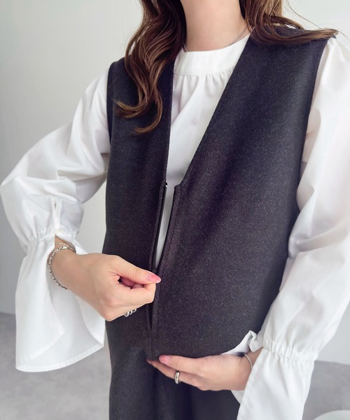 マタニティ 「 mamaレタス 」 深Vネックロングワンピース | KOBE LETTUCE | 09