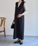マタニティ 「 mamaレタス 」 深Vネック...の詳細画像2