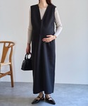 マタニティ 「 mamaレタス 」 深Vネック...の詳細画像3