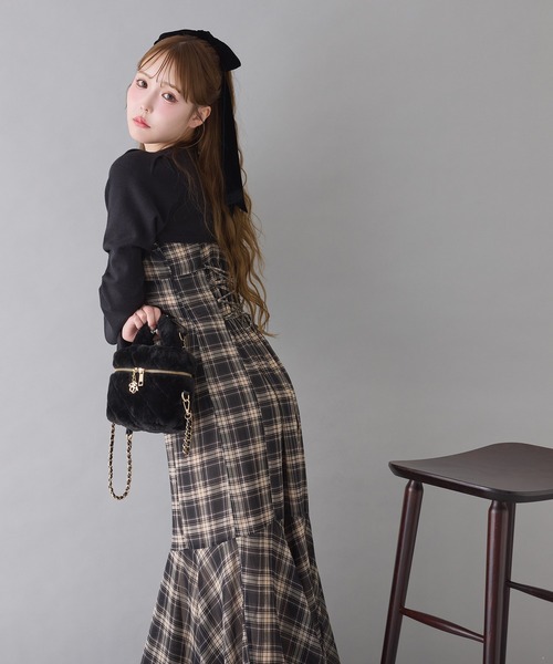 one after another NICE CLAUP ワンピース ショートニット＋マーメイド