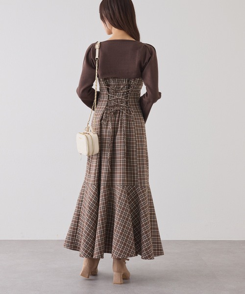 one after another NICE CLAUP ワンピース ショートニット＋マーメイド