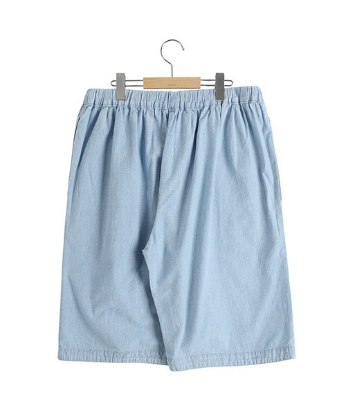 パンツ Porter Classic / ポータークラシック：SHAWSHANK CHAMBRAY GATHERED SHORTS：PC-005-32の画像