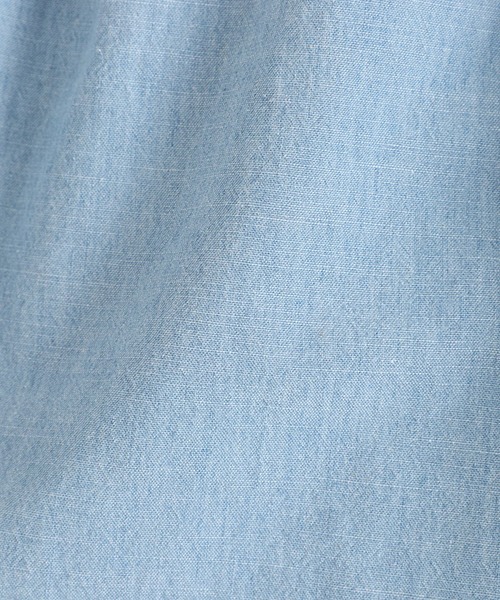 パンツ Porter Classic / ポータークラシック：SHAWSHANK CHAMBRAY GATHERED SHORTS：PC-005-32の画像