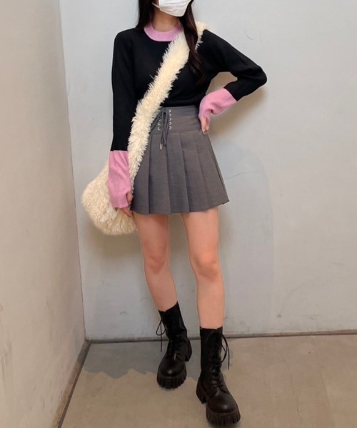 「nemne store」 長袖ニット SMALL ブラック レディース_画像9