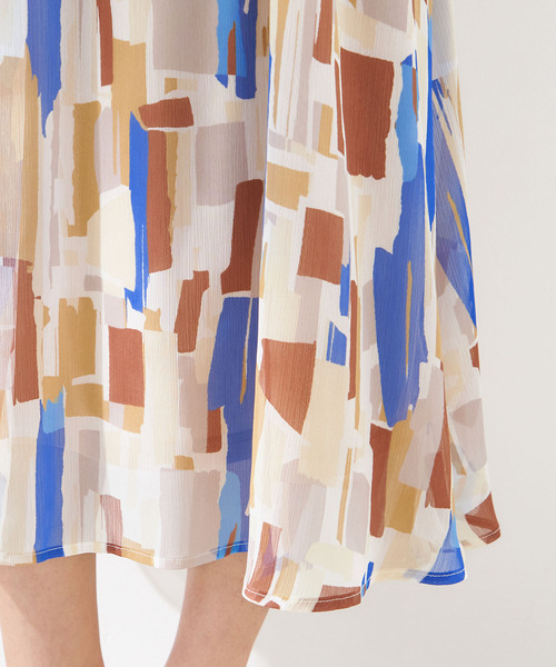 「Petit Honfleur」 フレアスカート M レッド レディース_画像5