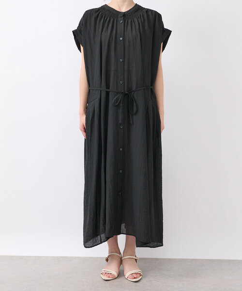 「un dix cors」 半袖ワンピース FREE ブラック レディース_画像3