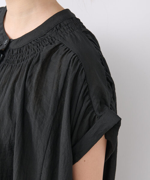 「un dix cors」 半袖ワンピース FREE ブラック レディース_画像6